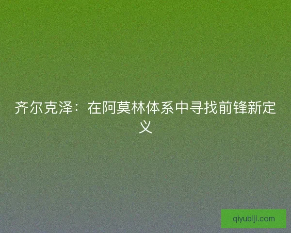 齐尔克泽：在阿莫林体系中寻找前锋新定义